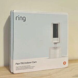 NEW Ring Pan-Tilt Indoor Security Cam with 360° Horizontal Pan Coverage